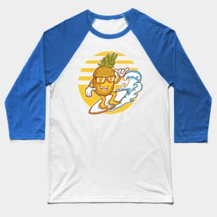 PINEAPPLE SURFING Baseball T-Shirt